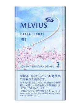 Сигареты Mevius Sky & Sakura 100's Extra Lights